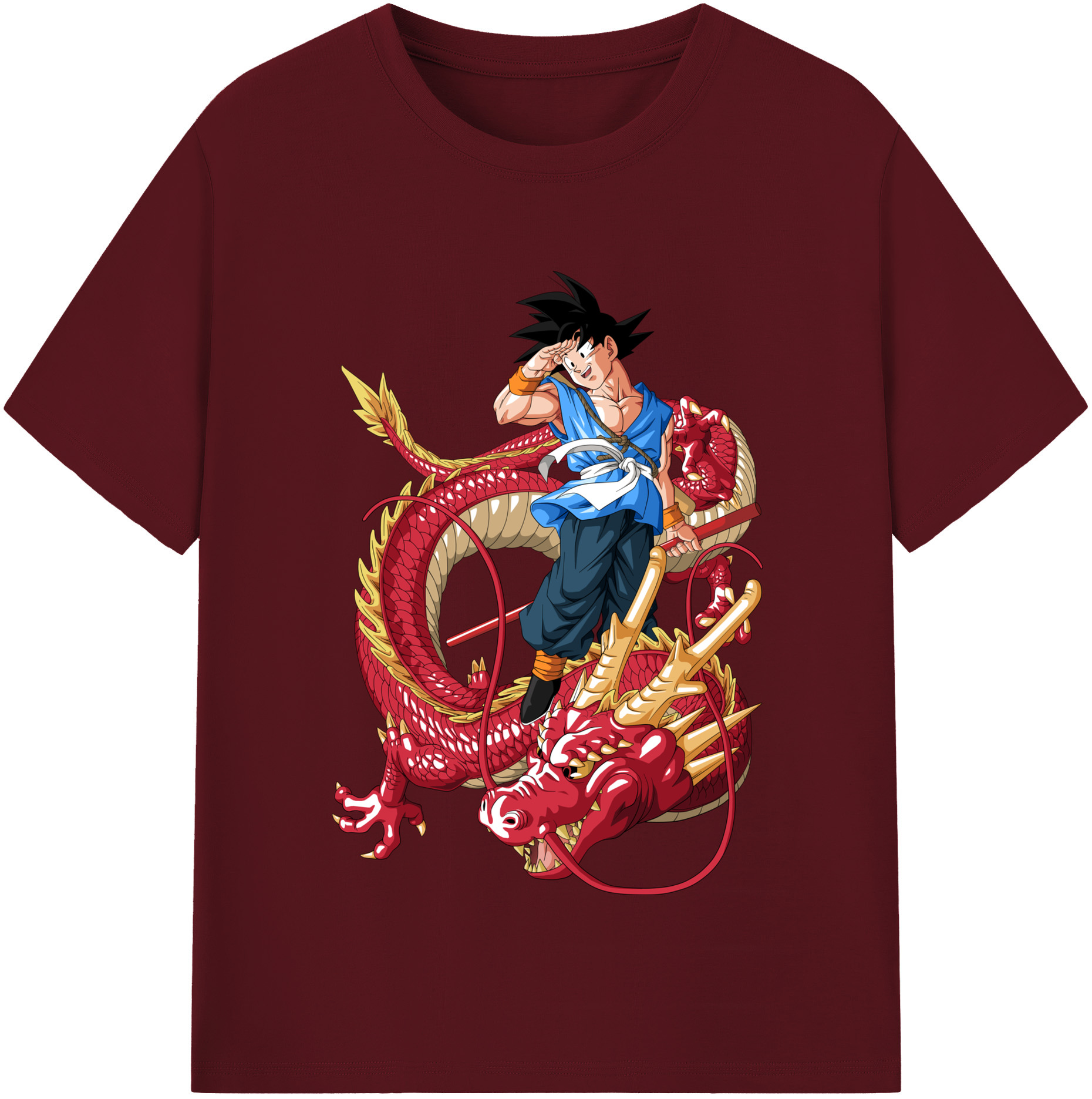 （画像用） ドラゴンボール 孫悟空（そん ごくう）Son Goku カカロット DRAGON BALL Kakarotto 綿100％半袖Tシャツ（フロントプリント）